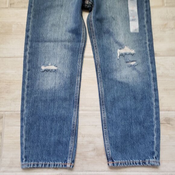 NWT Old Navy High-Waisted Slouchy Straight Jeans for Girls Blue Sz 10 - Picture 5 of 9